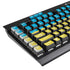 Ukraine Flag Distressed K95 RGB PLATINUM Mechanical Gaming Keyboard Skin
